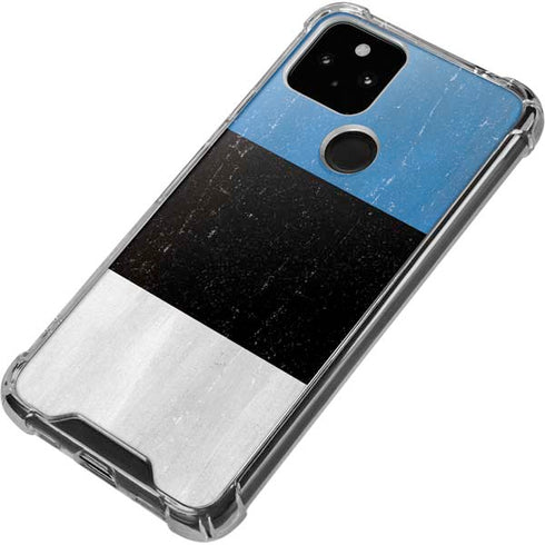 Estonia Flag Distressed Google Pixel 5 Clear Case